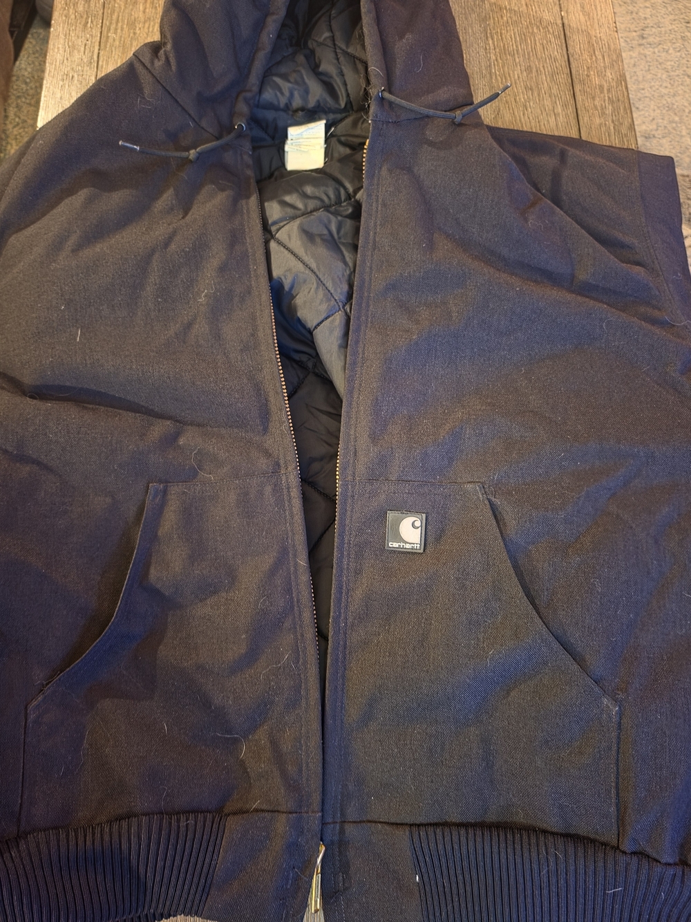 Carhartt Men's Black Hooded Insulated JacketYukon Extremes® Loose Fit Insulated - Picture 2 of 7